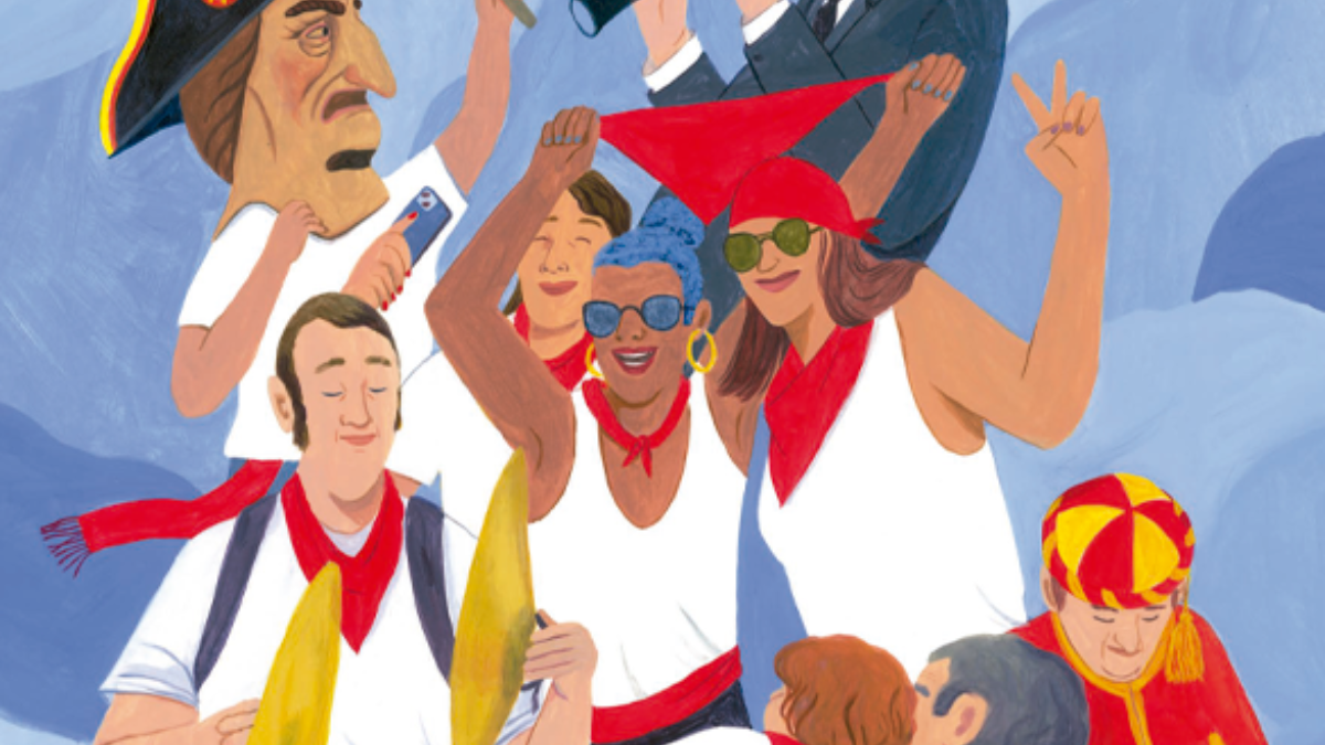 Gigantes, pañuelicos y un zaldiko: así es la visión ilustrada de los Sanfermines en El Corte Inglés