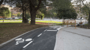 pamplona carril bici plaza fueros