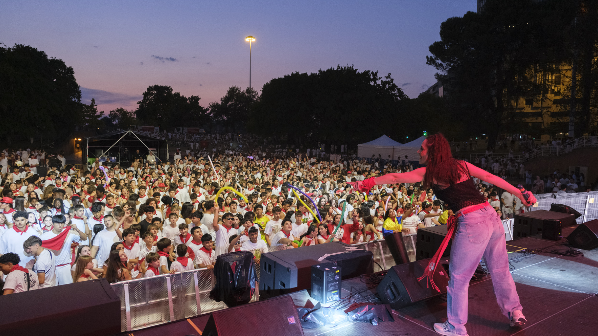 La Zona Joven de San Fermín se llena de conciertos, DJs e hinchables hasta el 14 de julio