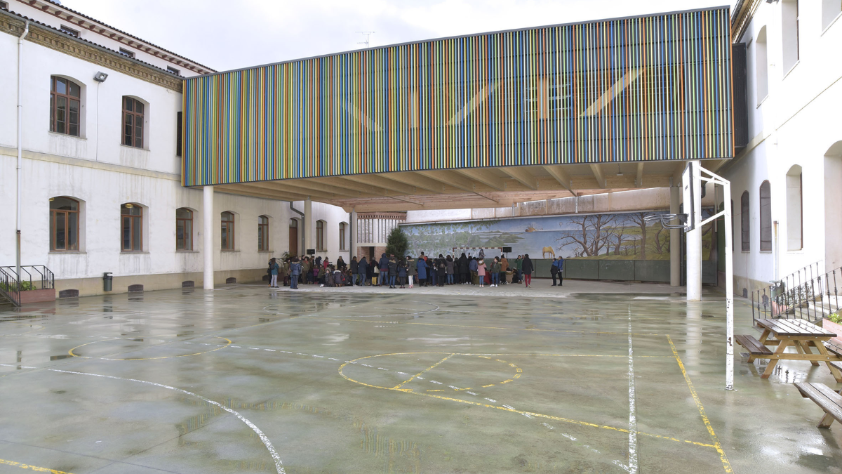 Pamplona ejecuta obras de mejora en cuatro colegios este verano